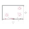 Душевой уголок BELBAGNO MARINO-2-AH-1-150/80-C-GM