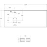 Столешница 120,4 см Bianco Opaco BELBAGNO KRAFT EK-120-AS-BO-L