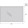 Зеркало 50x60 см BELBAGNO SPC-GRT-500-600-LED-TCH